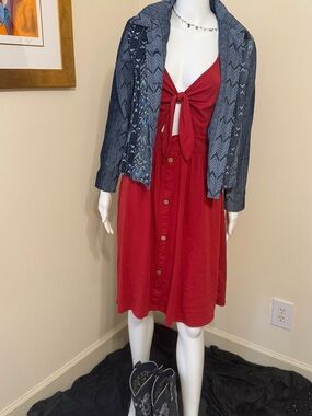 Coldwater Creek Beaded Sequin Embroidered Geometric Jacket PXS